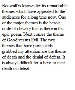 Week 4 Beowulf Discussion